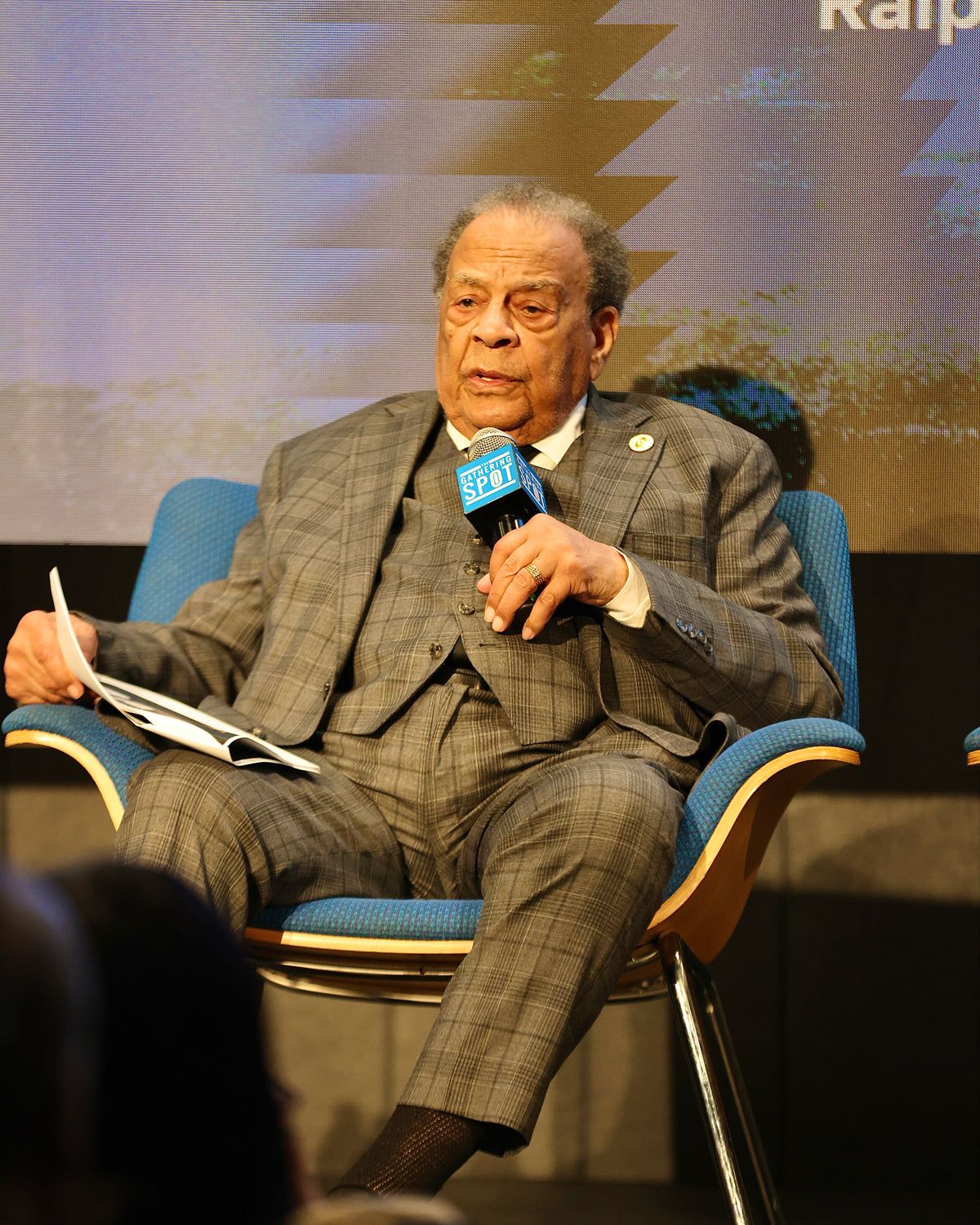 Gathered for a Black History Month event, Andrew Young and others reflect on the death of Jesse Jackson
