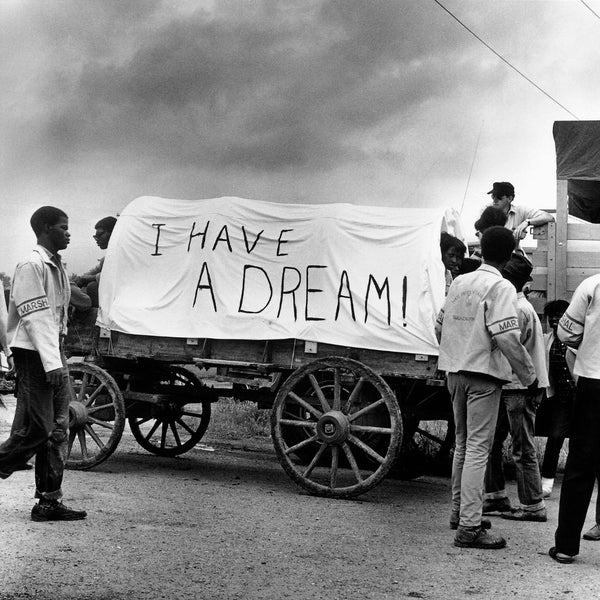 Dr. King’s final dream was the Poor People’s Campaign — a fight for economic justice across America. Though he never lived to see the march from Marks, MS (the poorest county in the nation) to the Mall of Washington DC, his team carried it to completion. The covered wagons they used symbolized the plight of the disenfranchised poor.