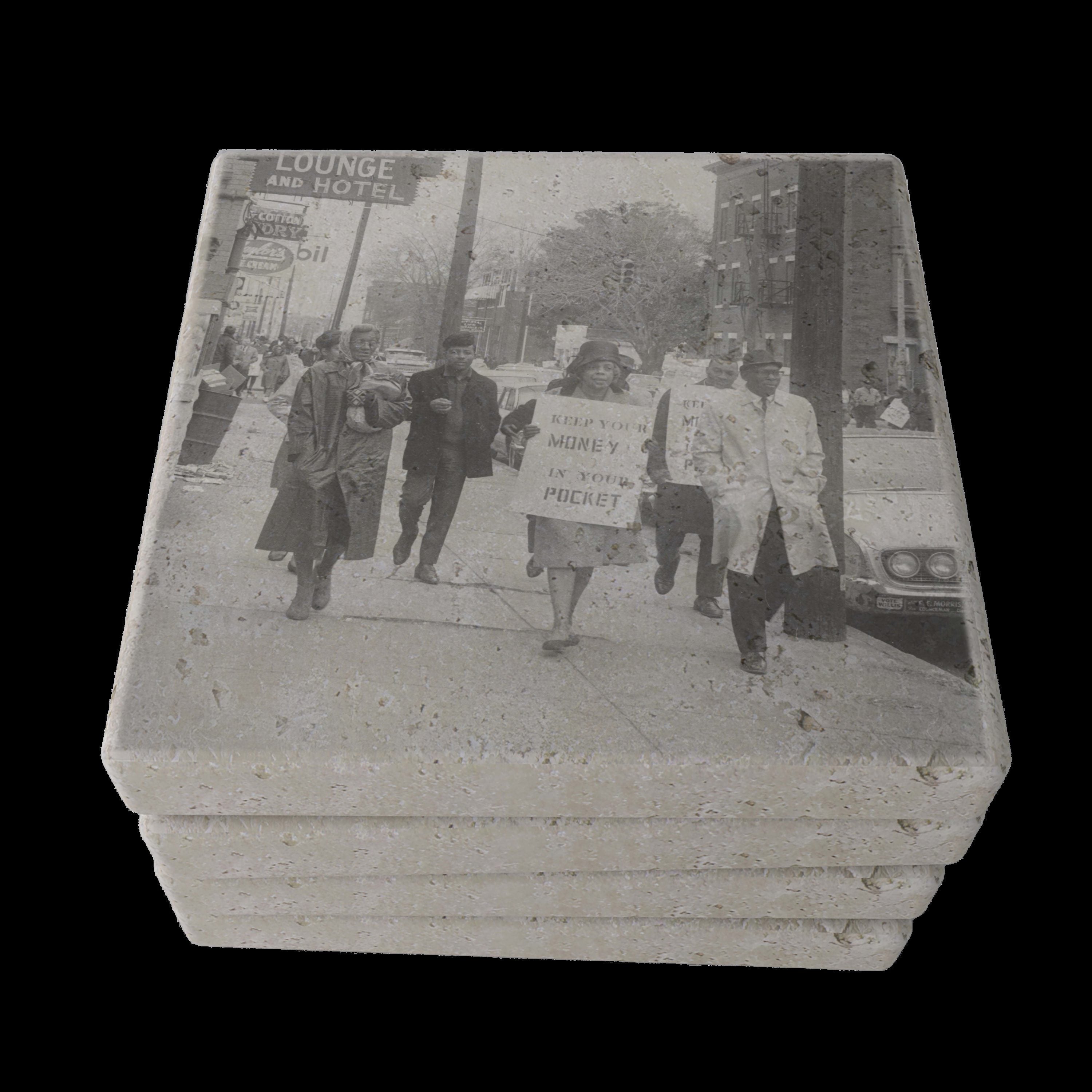 On April 8, 1968, four days after Dr. King's assassination, thousands filled the streets of Memphis carrying signs that re...