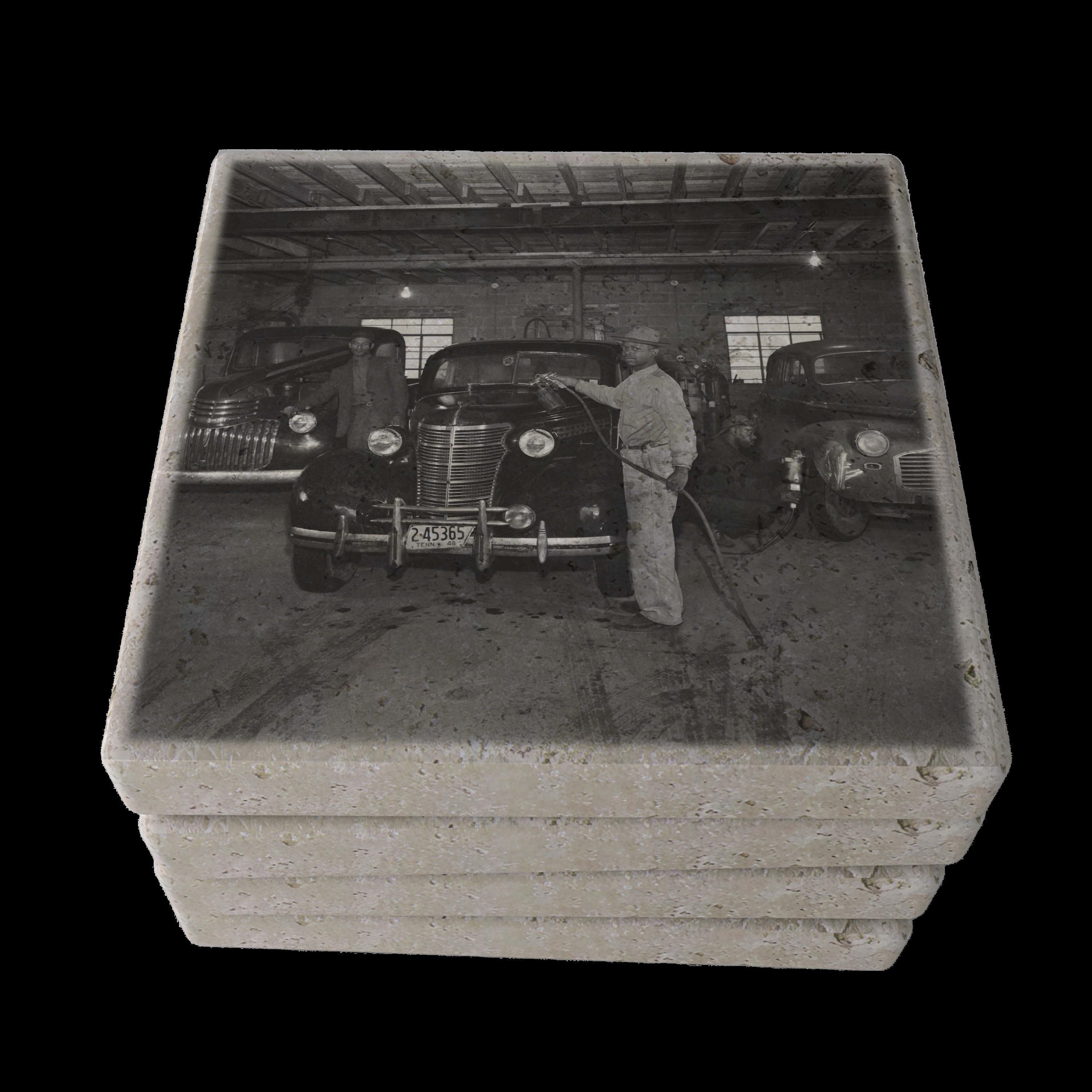 Inside the Williams repair shop on Union Avenue in Memphis, work and community came together. Ernest Withers often photogr...